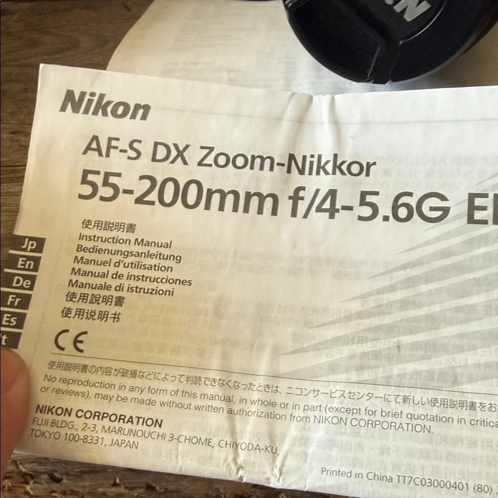 Nikon Black DSLR Camera with Lens and Carrying Case